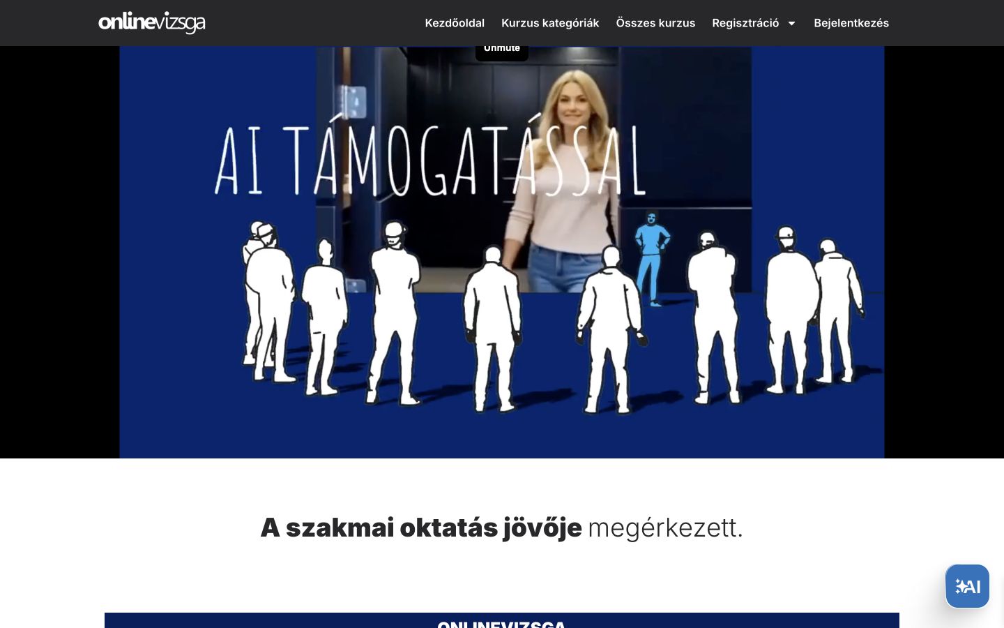 OnlineVizsga — Live website capture